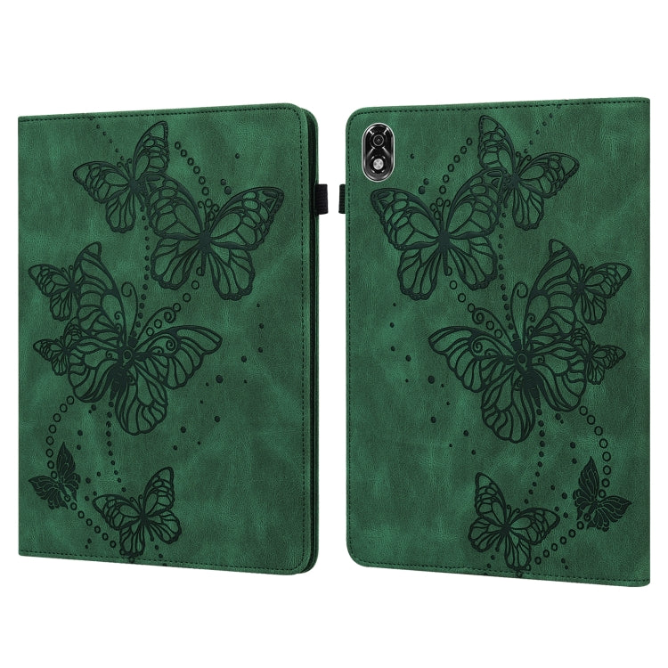 For Lenovo Legion Y700 Embossed Butterfly Pattern Leather Tablet Case
