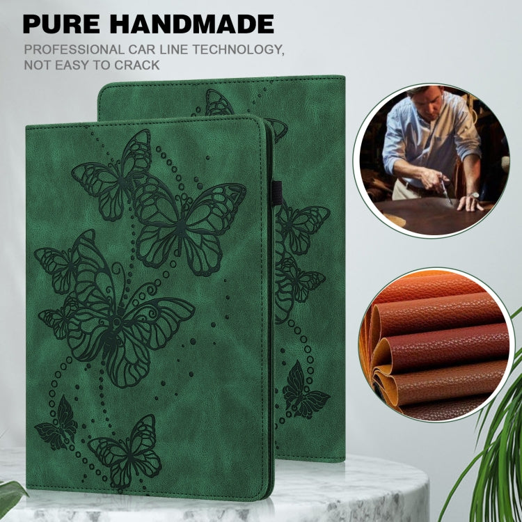 For Lenovo Legion Y700 Embossed Butterfly Pattern Leather Tablet Case