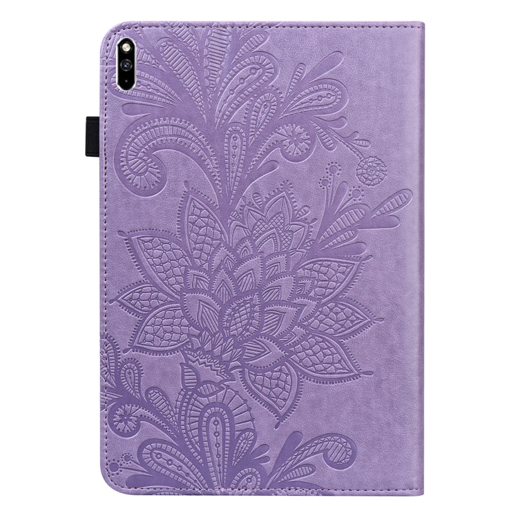 Lace Flower Embossing Pattern Leather Tablet Case For Huawei MatePad Pro 10.8 2021 / 2019