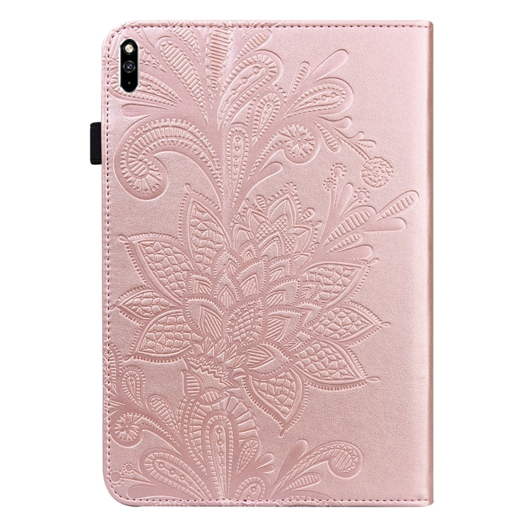 Lace Flower Embossing Pattern Leather Tablet Case For Huawei MatePad Pro 10.8 2021 / 2019