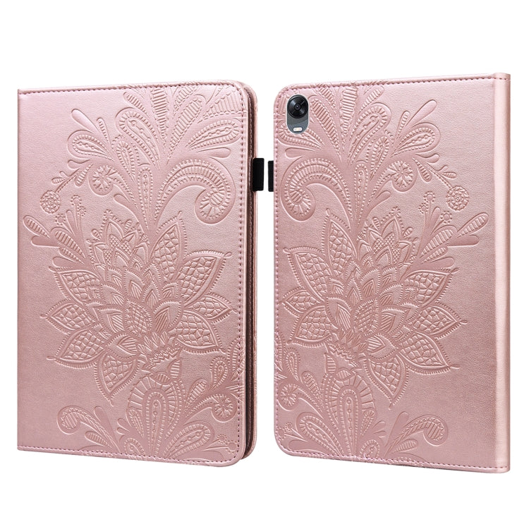 Lace Flower Embossing Pattern Leather Tablet Case For OPPO Pad