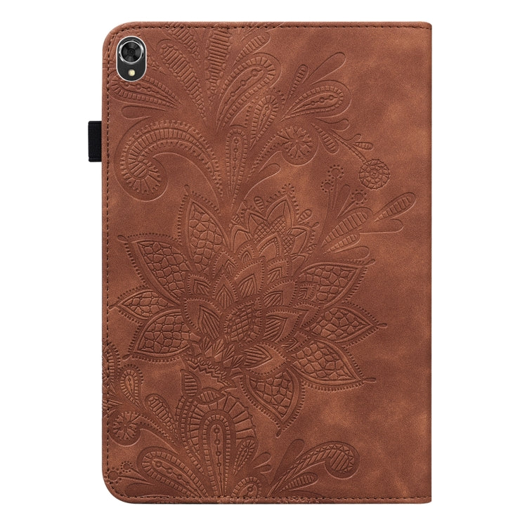 Lace Flower Embossing Pattern Leather Tablet Case For Lenovo Tab K10