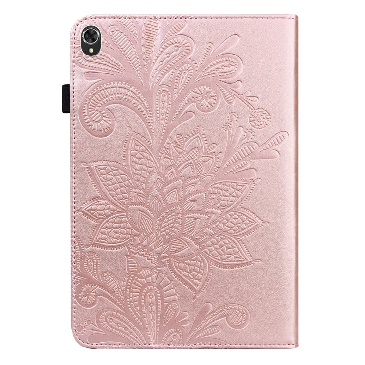 Lace Flower Embossing Pattern Leather Tablet Case For Lenovo Tab K10