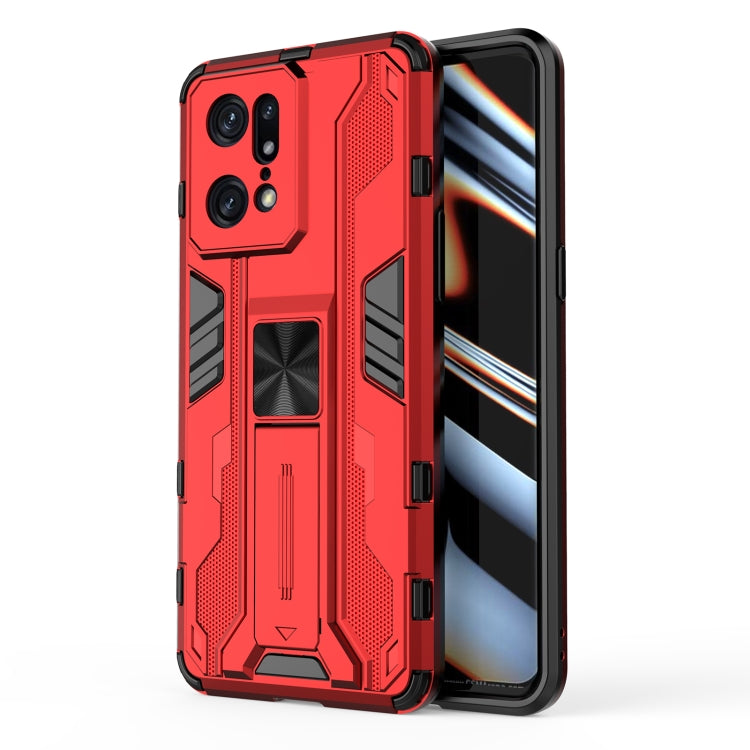 For OPPO Find X5 Pro Supersonic PC + TPU Shock-proof Protective Phone Case with Holder
