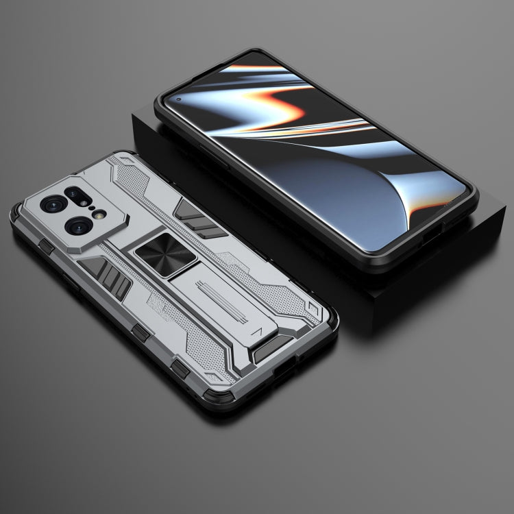 For OPPO Find X5 Pro Supersonic PC + TPU Shock-proof Protective Phone Case with Holder