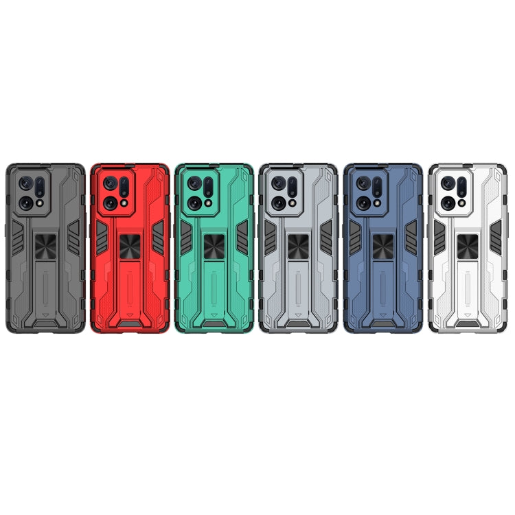 For OPPO Find X5 Supersonic PC + TPU Shock-proof Protective Phone Case with Holder
