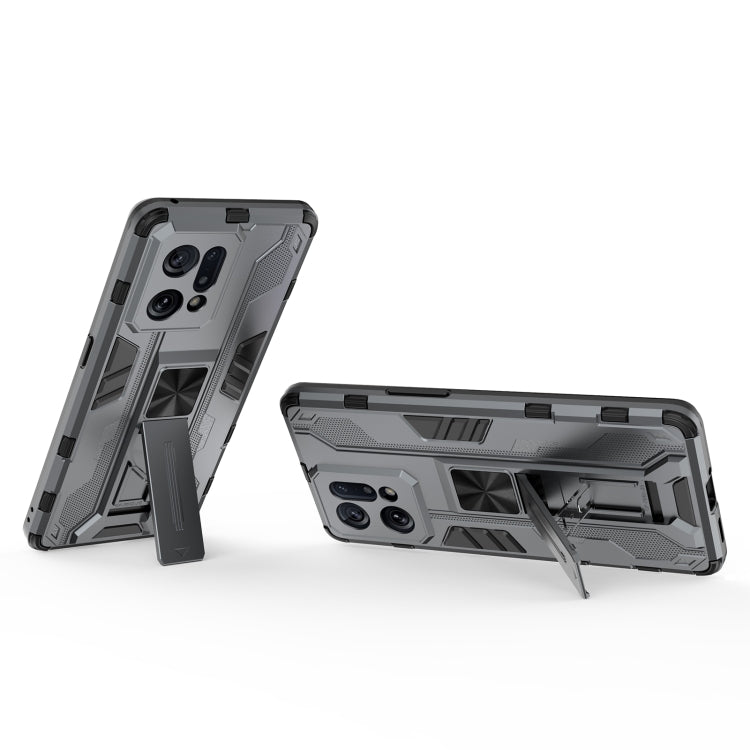 For OPPO Find X5 Supersonic PC + TPU Shock-proof Protective Phone Case with Holder