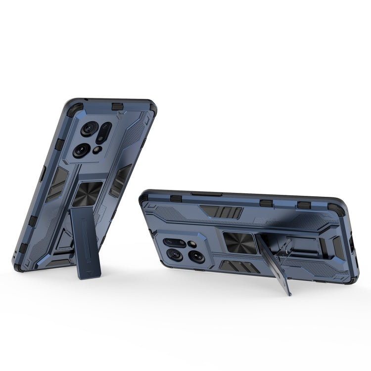 For OPPO Find X5 Supersonic PC + TPU Shock-proof Protective Phone Case with Holder