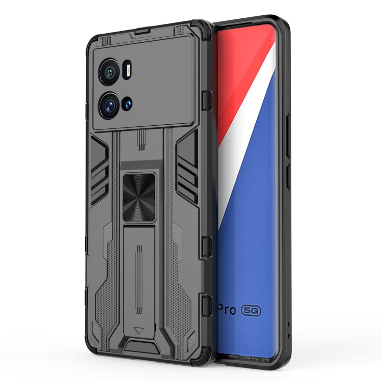 For vivo iQOO 9 Pro Supersonic PC + TPU Shock-proof Protective Phone Case with Holder
