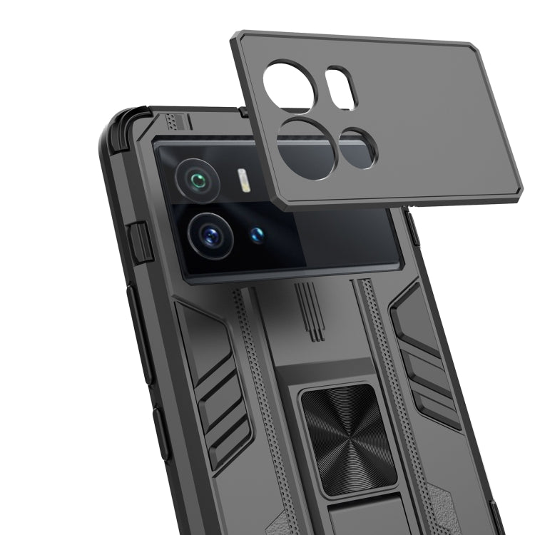For vivo iQOO 9 Pro Supersonic PC + TPU Shock-proof Protective Phone Case with Holder