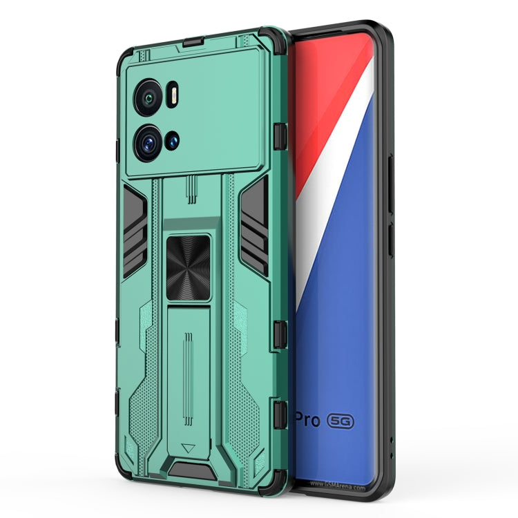 For vivo iQOO 9 Pro Supersonic PC + TPU Shock-proof Protective Phone Case with Holder