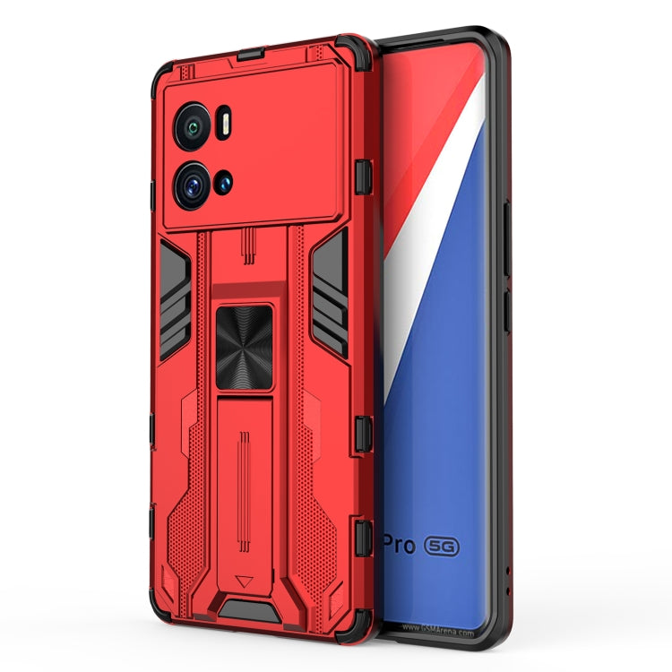 For vivo iQOO 9 Pro Supersonic PC + TPU Shock-proof Protective Phone Case with Holder