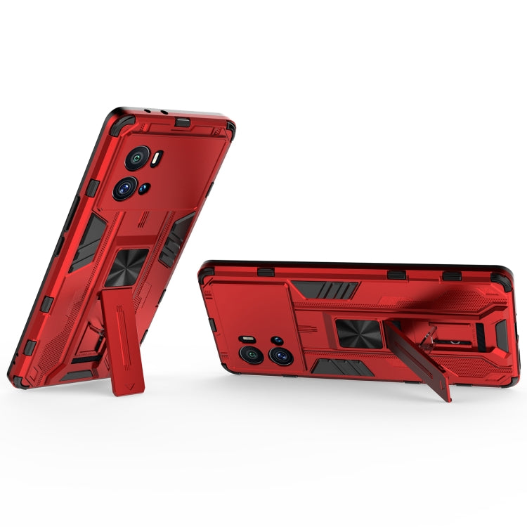 For vivo iQOO 9 Pro Supersonic PC + TPU Shock-proof Protective Phone Case with Holder