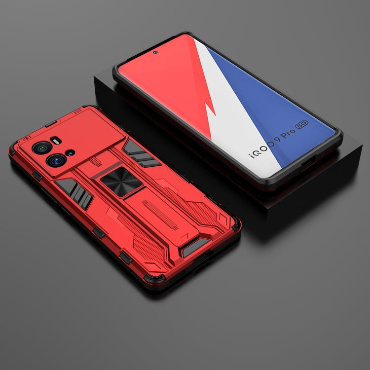 For vivo iQOO 9 Pro Supersonic PC + TPU Shock-proof Protective Phone Case with Holder