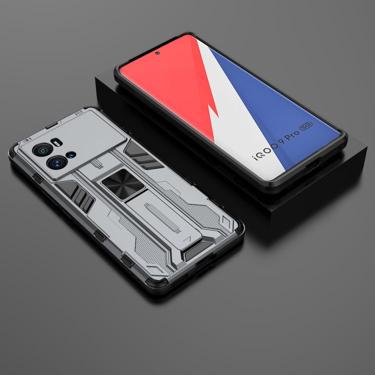 For vivo iQOO 9 Pro Supersonic PC + TPU Shock-proof Protective Phone Case with Holder