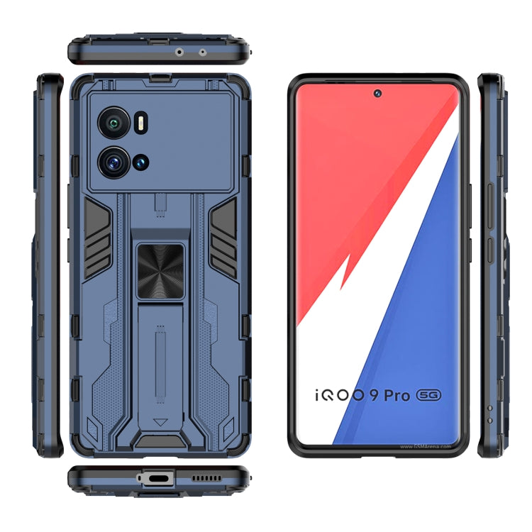 For vivo iQOO 9 Pro Supersonic PC + TPU Shock-proof Protective Phone Case with Holder