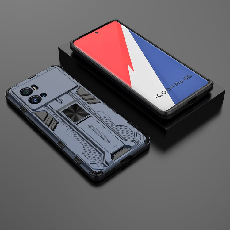 For vivo iQOO 9 Pro Supersonic PC + TPU Shock-proof Protective Phone Case with Holder