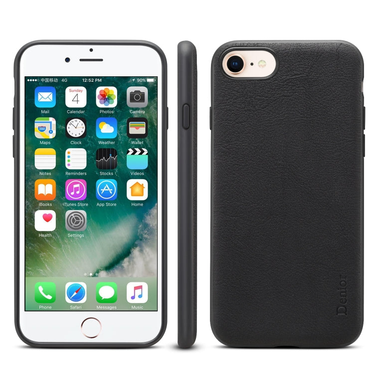 For iPhone 7 / 8 Denior V7 Luxury Car Cowhide Leather Ultrathin Protective Case