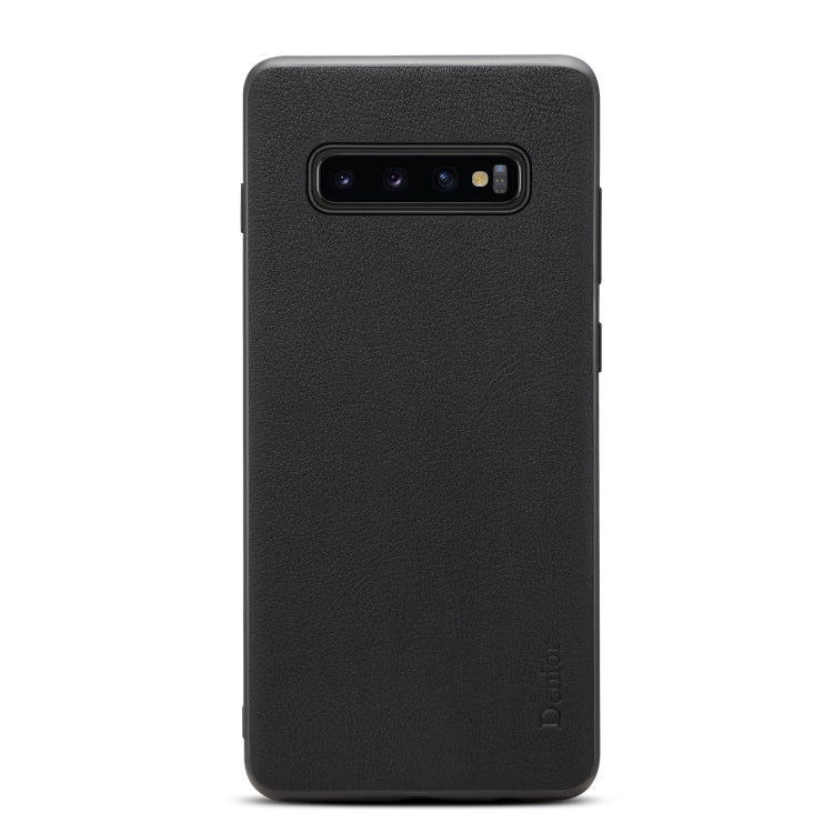 For Galaxy S10 Plus Denior V7 Luxury Car Cowhide Leather Ultrathin Protective Case