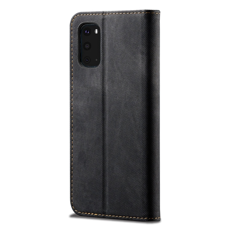 For Samsung Galaxy S20 FE 5G & 4G / S20 Fan Edition / S20 Lite / S20 FE 2022 Denim Texture Casual Style Leather Phone Case