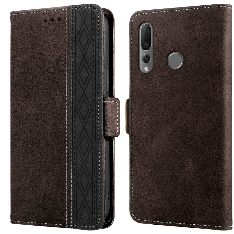 For Huawei P smart Z Stitching Side-Magnetic RFID Leather Phone Case