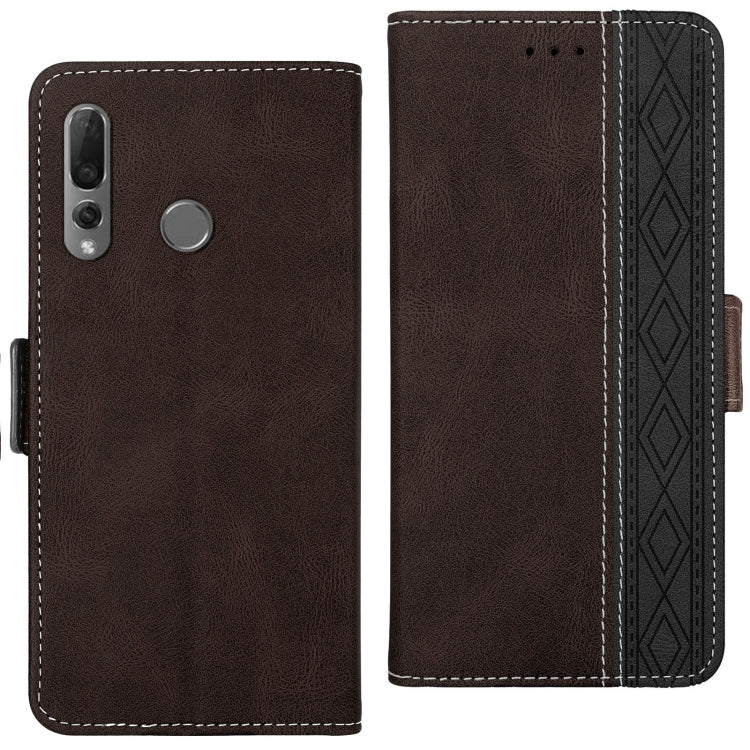 For Huawei P smart Z Stitching Side-Magnetic RFID Leather Phone Case