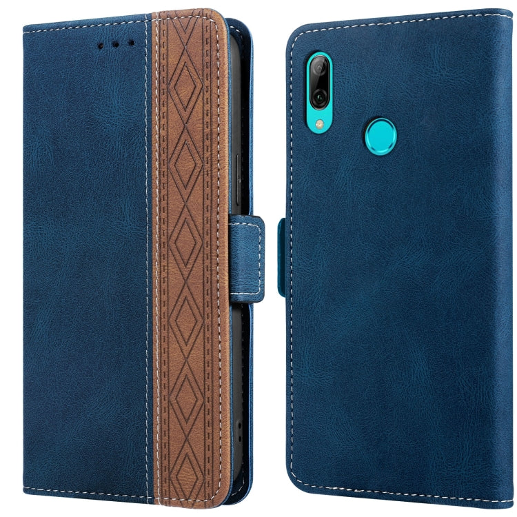 For Huawei Y7 2019 Stitching Side-Magnetic RFID Leather Phone Case