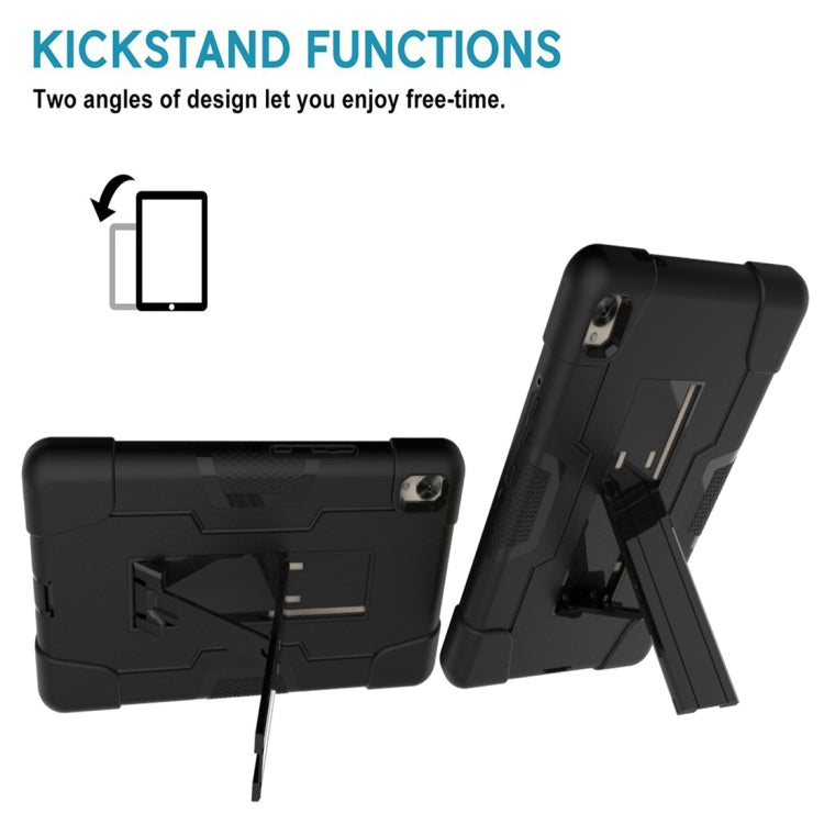 For Huawei MediaPad M6 8.4 Contrast Color Silicone + PC Combination Case with Holder