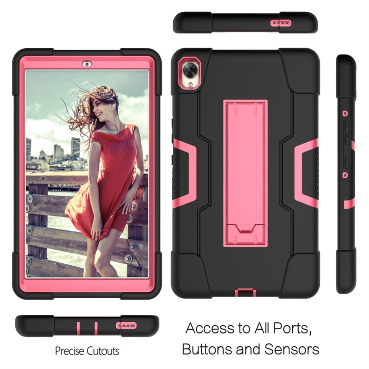 For Huawei MediaPad M6 8.4 Contrast Color Silicone + PC Combination Case with Holder