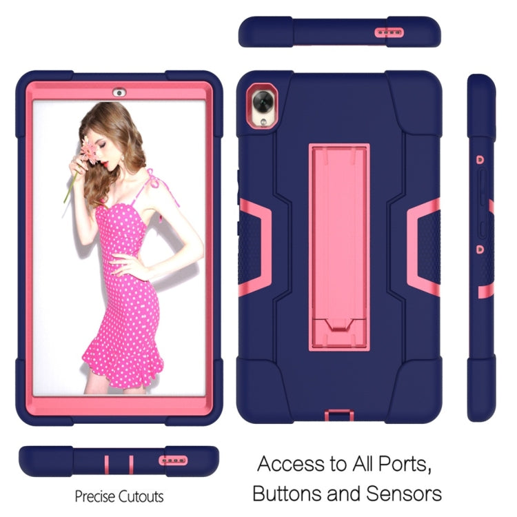 For Huawei MediaPad M6 8.4 Contrast Color Silicone + PC Combination Case with Holder