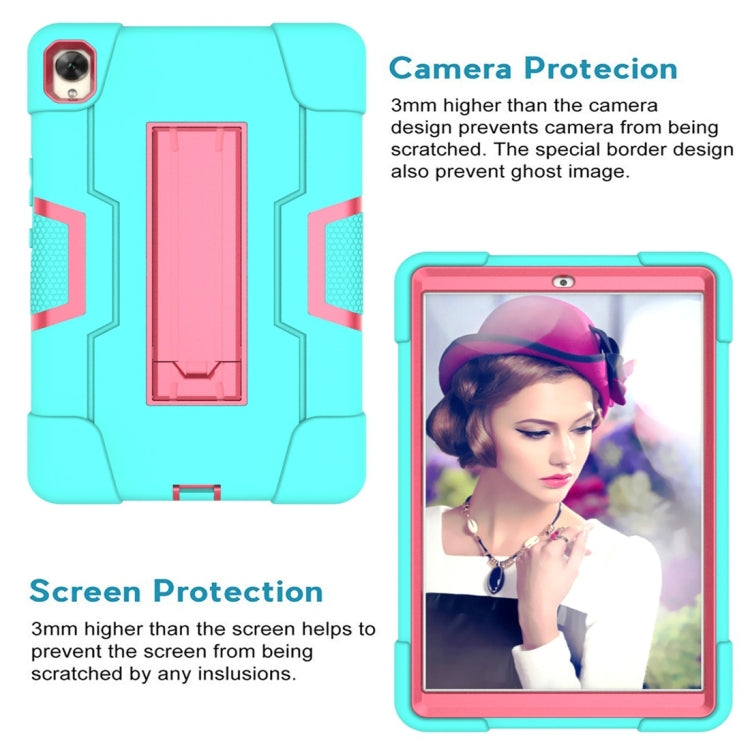 For Huawei MediaPad M6 8.4 Contrast Color Silicone + PC Combination Case with Holder
