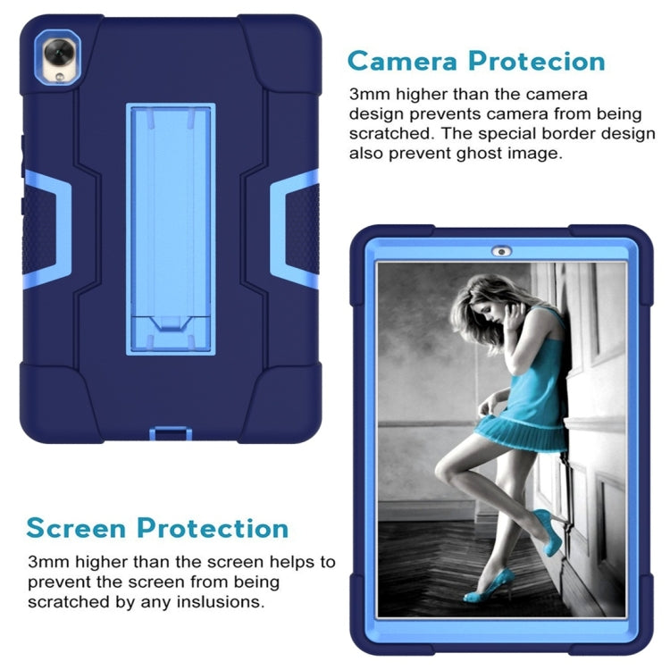 For Huawei MediaPad M6 8.4 Contrast Color Silicone + PC Combination Case with Holder