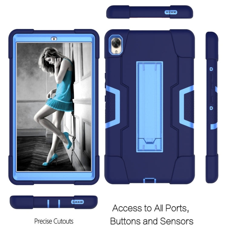For Huawei MediaPad M6 8.4 Contrast Color Silicone + PC Combination Case with Holder