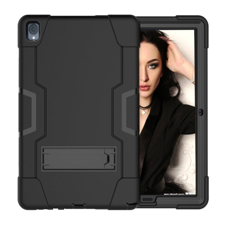 For Huawei MediaPad M6 10.8 Contrast Color Silicone + PC Combination Case with Holder