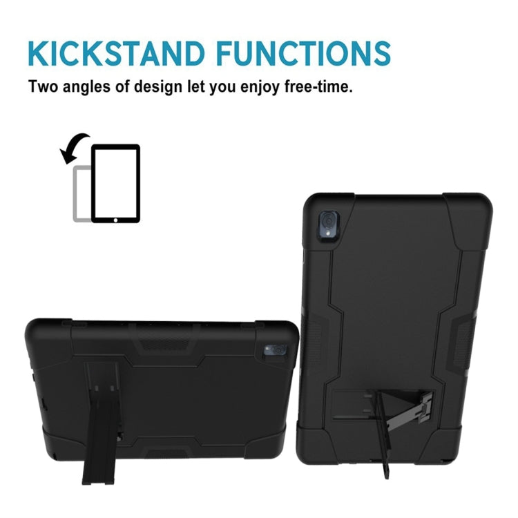 For Huawei MediaPad M6 10.8 Contrast Color Silicone + PC Combination Case with Holder