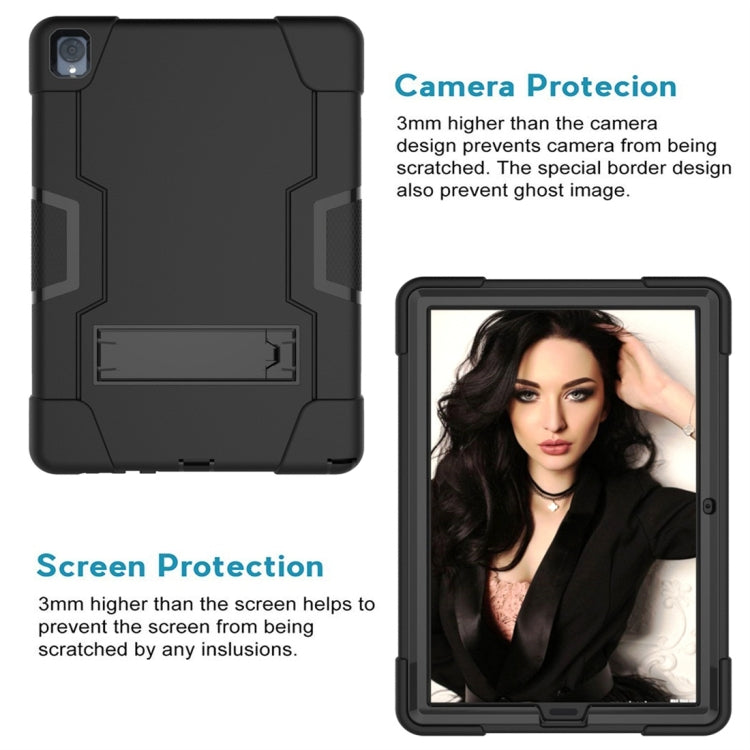 For Huawei MediaPad M6 10.8 Contrast Color Silicone + PC Combination Case with Holder