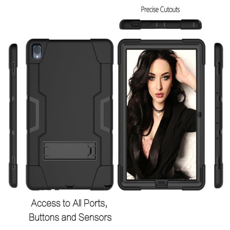 For Huawei MediaPad M6 10.8 Contrast Color Silicone + PC Combination Case with Holder
