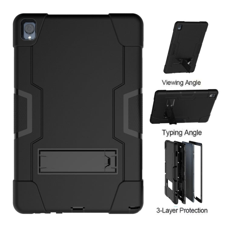 For Huawei MediaPad M6 10.8 Contrast Color Silicone + PC Combination Case with Holder