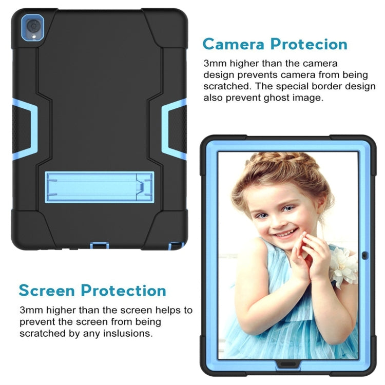 For Huawei MediaPad M6 10.8 Contrast Color Silicone + PC Combination Case with Holder