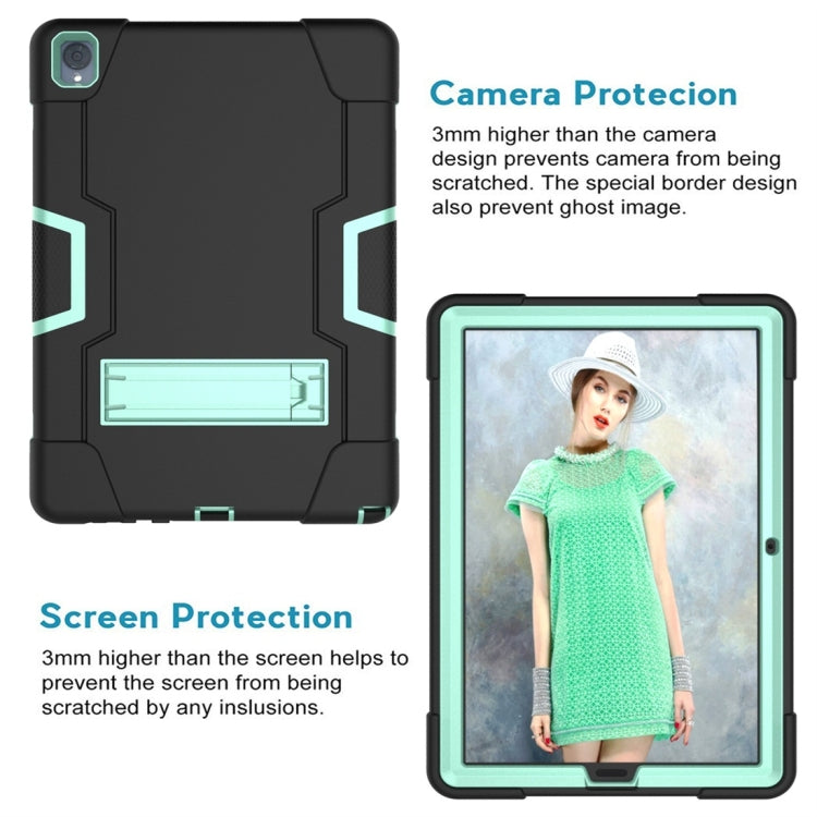 For Huawei MediaPad M6 10.8 Contrast Color Silicone + PC Combination Case with Holder