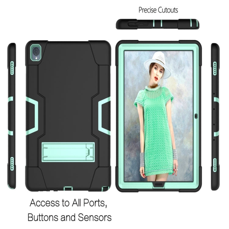 For Huawei MediaPad M6 10.8 Contrast Color Silicone + PC Combination Case with Holder