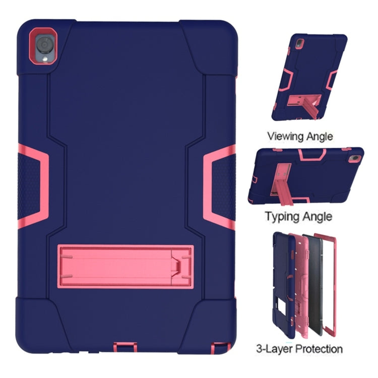 For Huawei MediaPad M6 10.8 Contrast Color Silicone + PC Combination Case with Holder