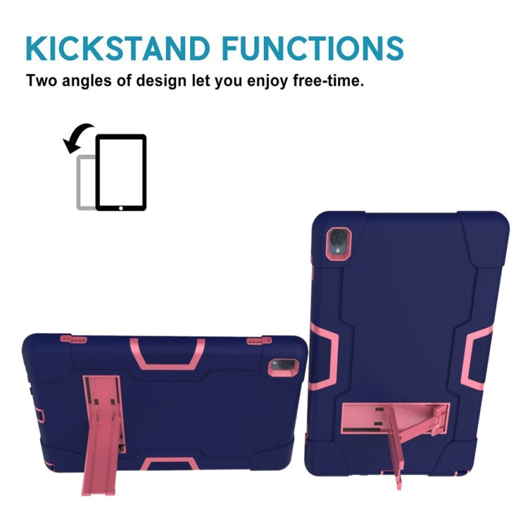 For Huawei MediaPad M6 10.8 Contrast Color Silicone + PC Combination Case with Holder