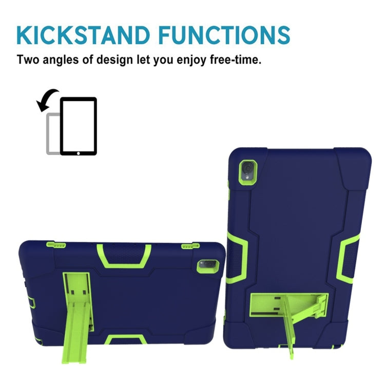 For Huawei MediaPad M6 10.8 Contrast Color Silicone + PC Combination Case with Holder