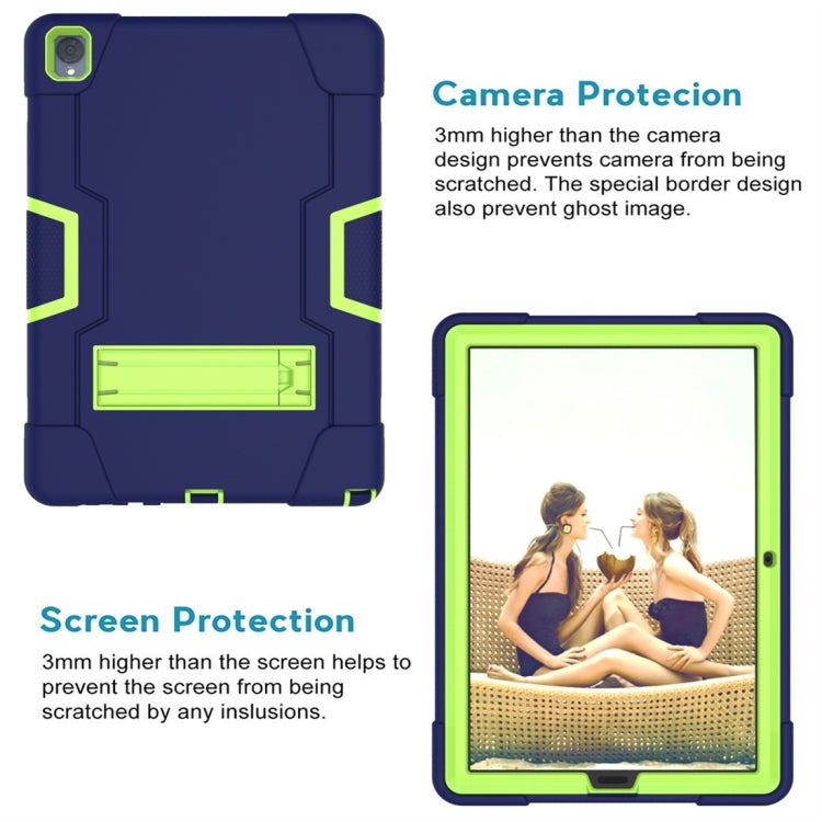 For Huawei MediaPad M6 10.8 Contrast Color Silicone + PC Combination Case with Holder
