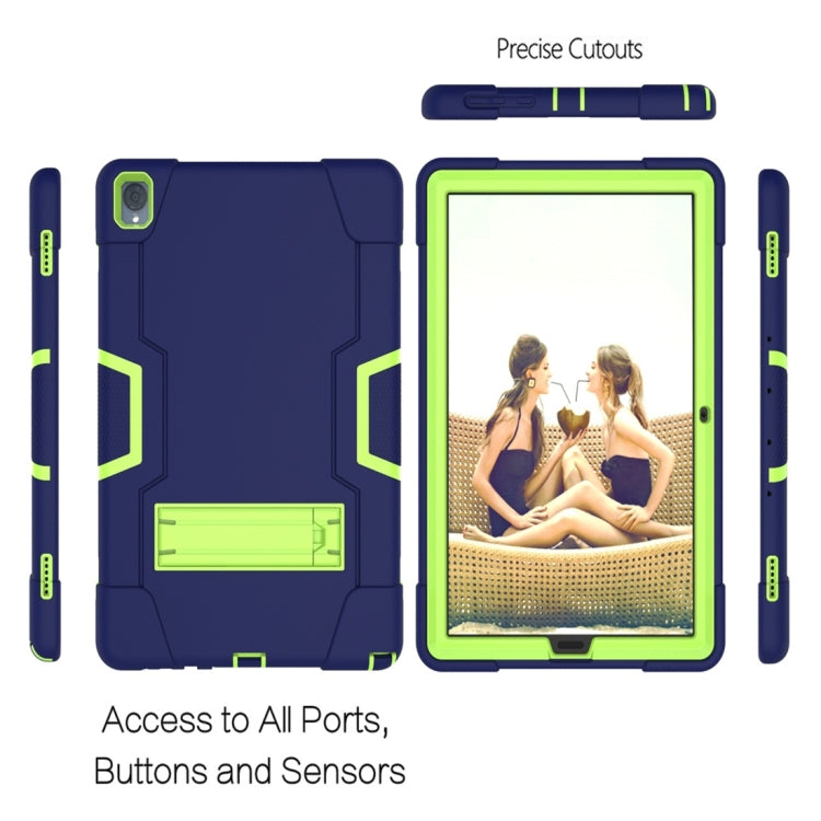 For Huawei MediaPad M6 10.8 Contrast Color Silicone + PC Combination Case with Holder