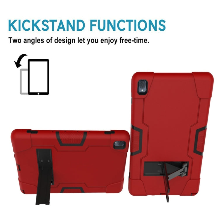 For Huawei MediaPad M6 10.8 Contrast Color Silicone + PC Combination Case with Holder