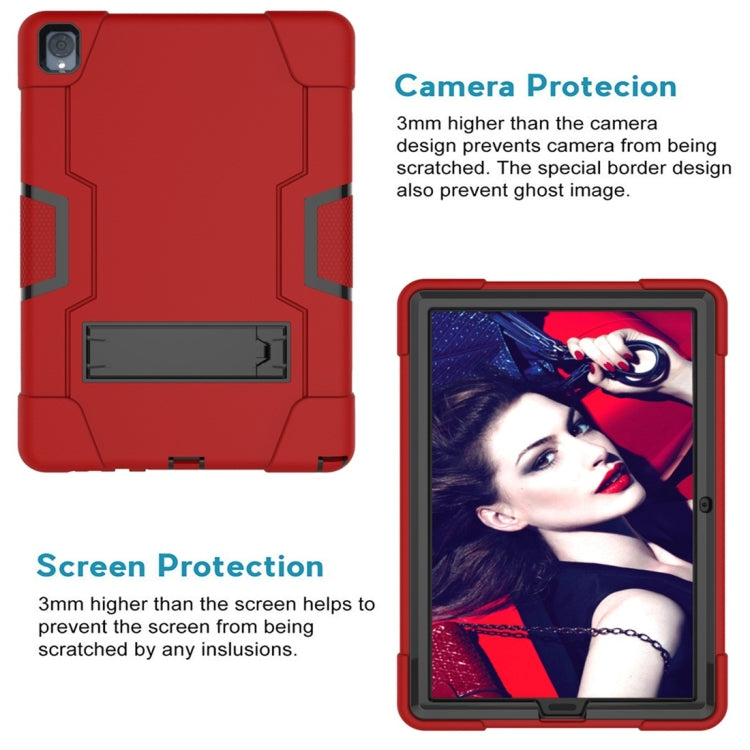 For Huawei MediaPad M6 10.8 Contrast Color Silicone + PC Combination Case with Holder