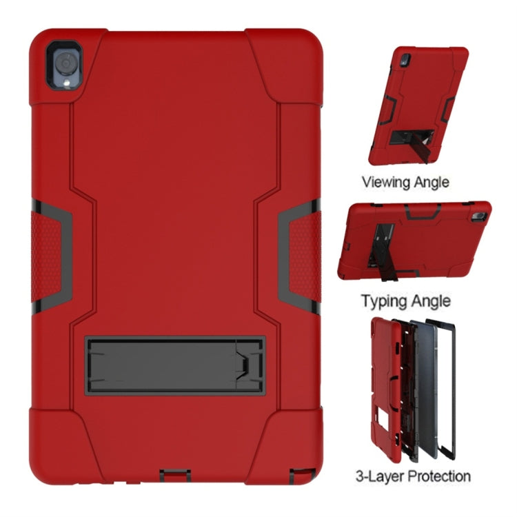 For Huawei MediaPad M6 10.8 Contrast Color Silicone + PC Combination Case with Holder