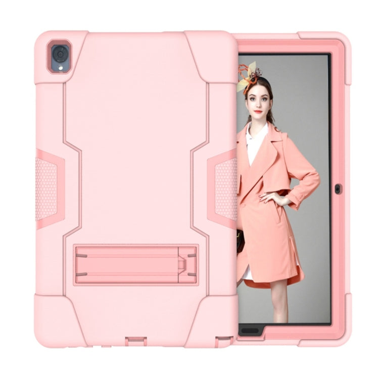 For Huawei MediaPad M6 10.8 Contrast Color Silicone + PC Combination Case with Holder
